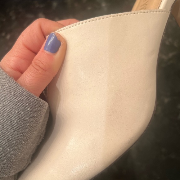 Cream Mi.iM Heeled Mules - Picture 3 of 8